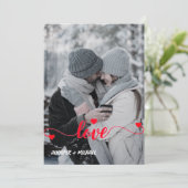 Foto Couples Love Feestdagen Kaart (Staand voorkant)