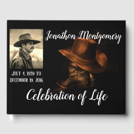 Foto, Cowboy Pet en Boots Celebration of Life Gastenboek