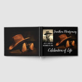Foto, Cowboy Pet en Boots Celebration of Life Gastenboek (Volledig)