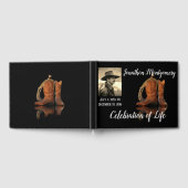 Foto, Cowboy Pet en Rope Celebration of Life Gastenboek (Volledig)