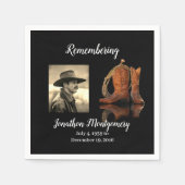 Foto, Cowboy Pet en Rope Memorial Servet (Voorkant)