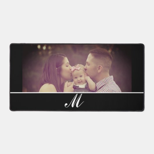 Foto Creëer Uw Eigen Monogram Aangepast Bureaumat (Voorkant)