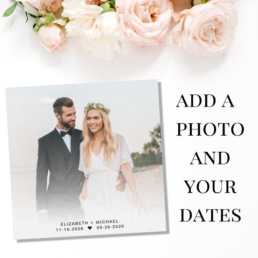 Foto Crème Ontvangst Na De Bruiloft Kaart