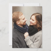 Foto Crest Westerne Monogram bruiloft Save The Date (Achterkant)
