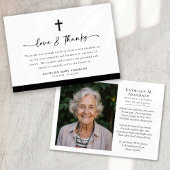 Foto Cross Liefde en Bedankt Script Begrafenis