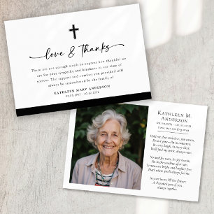 Foto Cross Liefde en Bedankt Script Begrafenis