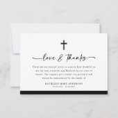 Foto Cross Liefde en Bedankt Script Begrafenis (Voorkant)