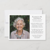 Foto Cross Liefde en Bedankt Script Begrafenis (Achterkant)