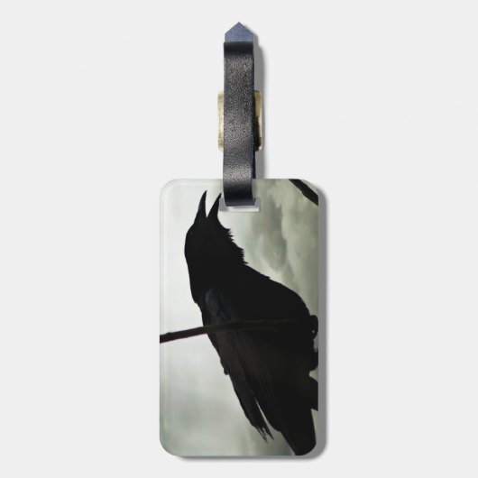 Foto Crow/Raven Bagagelabel (Achterkant verticaal)