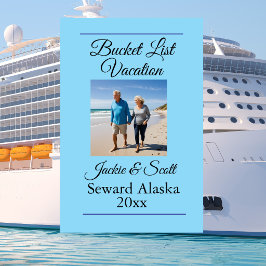 Foto Cruise Vakantie Emmer blauw Personaliseer Magneet