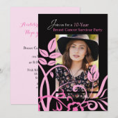 Foto Custimizable 10 Jaar Uitnodiging Borstkanker (Voorkant / Achterkant)