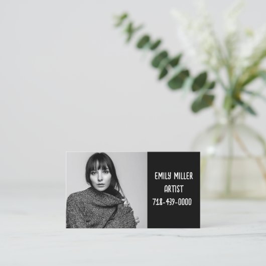 FOTO Custom Business MODERN Visitekaartjes (Staand voorkant)