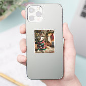 Foto Custom-Cut Vinyl Sticker (Telefoon)