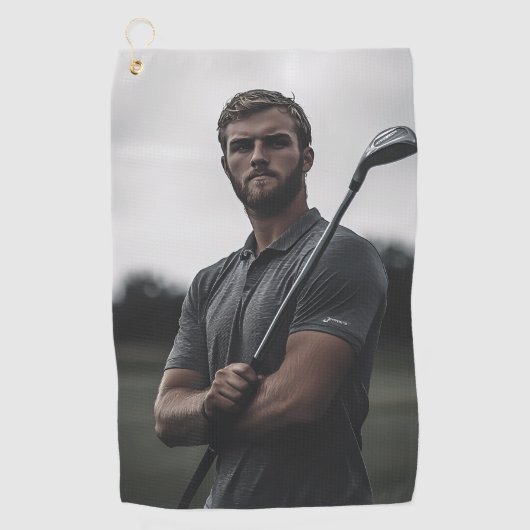 Foto Custom Gift Golfer Golfhanddoek (Voorkant)