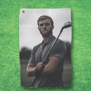 Foto Custom Gift Golfer Golfhanddoek