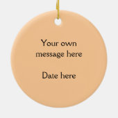 Foto Cute Cheetah Cub Keramisch Ornament (Achterkant)