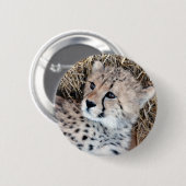 Foto Cute Cheetah Cub Ronde Button 5,7 Cm (Voorkant /achterkant)
