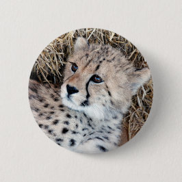 Foto Cute Cheetah Cub Ronde Button 5,7 Cm