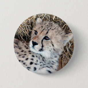 Foto Cute Cheetah Cub Ronde Button 5,7 Cm