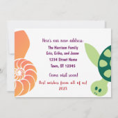 Foto Cute Fish We zijn naar het Beach New Home ver Aankondiging (Achterkant)