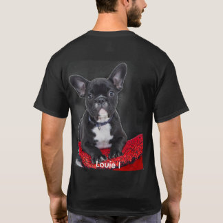 Foto Cute Louie I Black French Bulldog T-Shirt