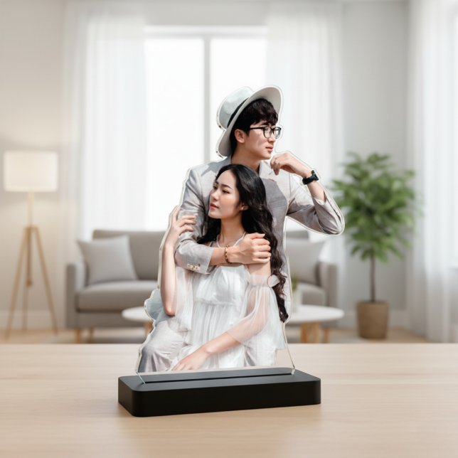 Foto Cutout Sculpture Staand Fotobeeldje (Photo Cutout Sculpture -Optic clear front, and high gloss black back)