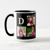 Foto DAD Collage Coffee Vaderdag Black White Mok (Links)