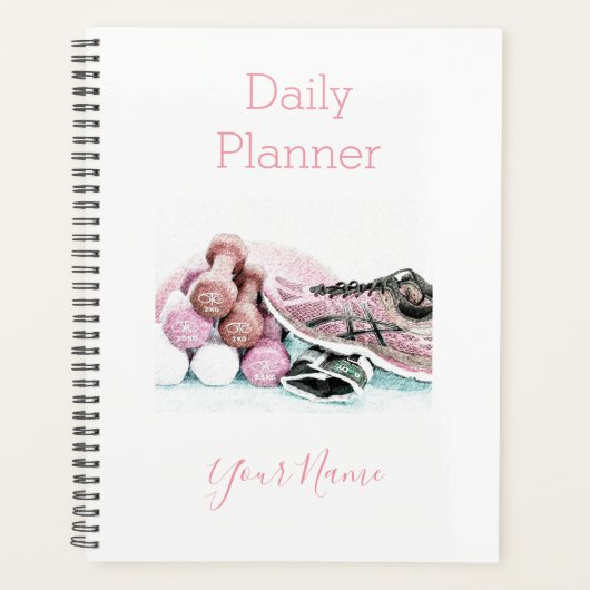 Foto dagelijkse planner gym thema - HAMbWG (Voorkant)