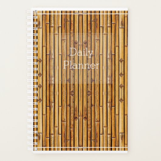 Foto dagelijkse planner in bamboedesign - HAMbWG (Voorkant)