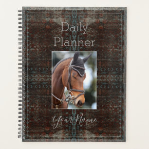Foto dagelijkse planner met rustieke uitstraling -