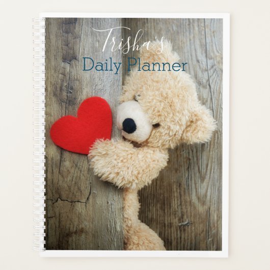 Foto dagelijkse planner met teddybeer - HAMbWG (Voorkant)