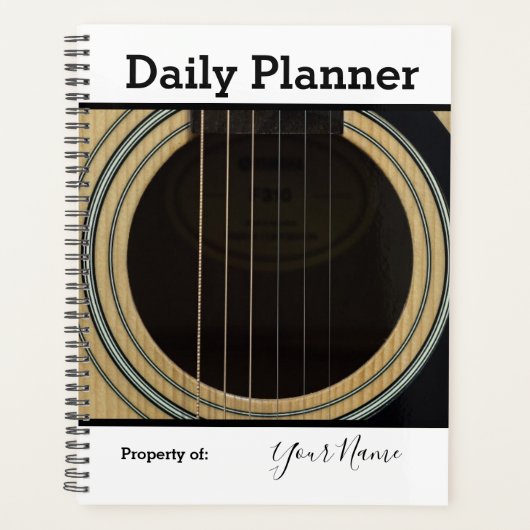 Foto: Daily Planner Guitar Theme HAMbWG (Voorkant)