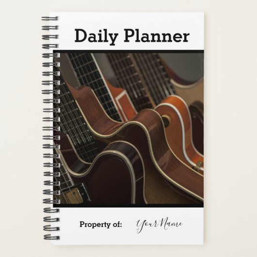 Foto: Daily Planner Guitar Theme HAMbWG (Voorkant)