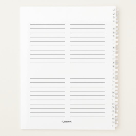 Foto Daily Planner in ELKE kleur - HAMbWG (Achterkant)