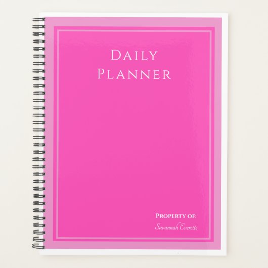 Foto Daily Planner in elke kleur - HAMbWG (Voorkant)