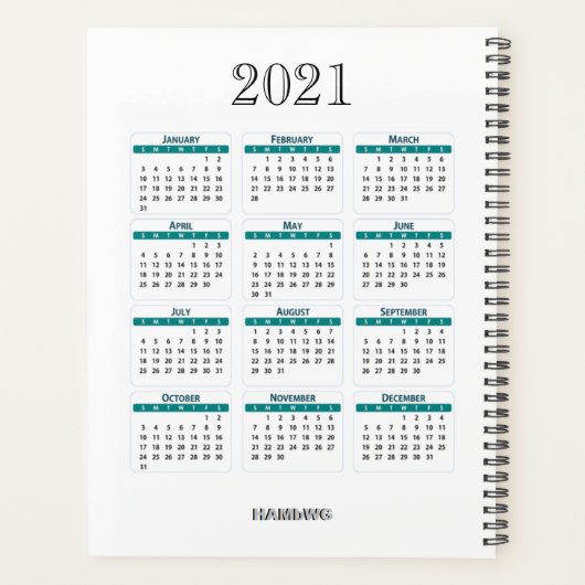 Foto Daily Planner met een puppy - HAMbWG (Achterkant)