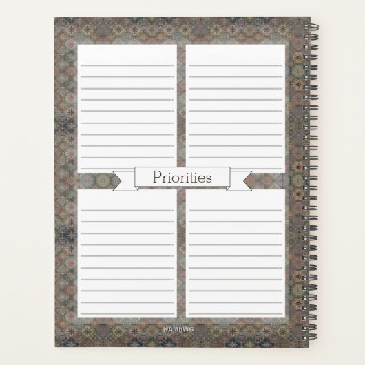 Foto Daily Planner met  look - HAMbWG (Achterkant)