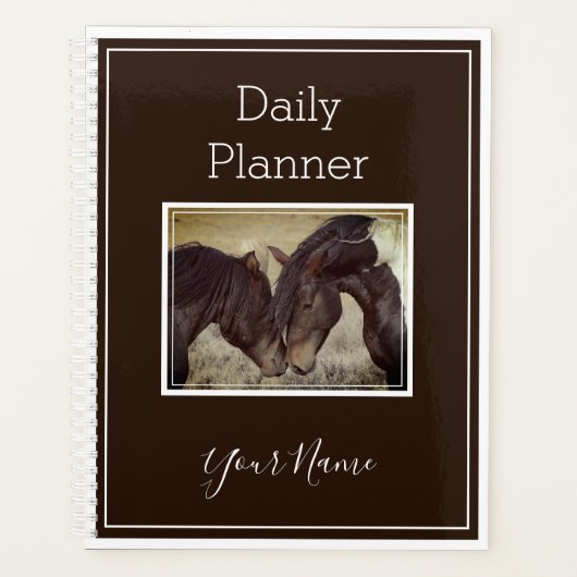 Foto Daily Planner met paarden - HAMbWG (Voorkant)