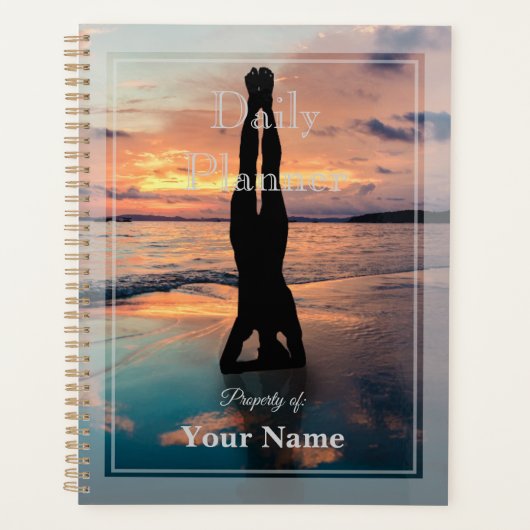 Foto Daily Planner met yoga - HAMbWG (Voorkant)