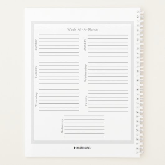 Foto: Daily Planner - School Student - HAMbyWG (Achterkant)