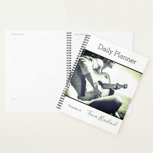 Foto Daily Planner Vrouw Guitar Player HAMbWG (Display)