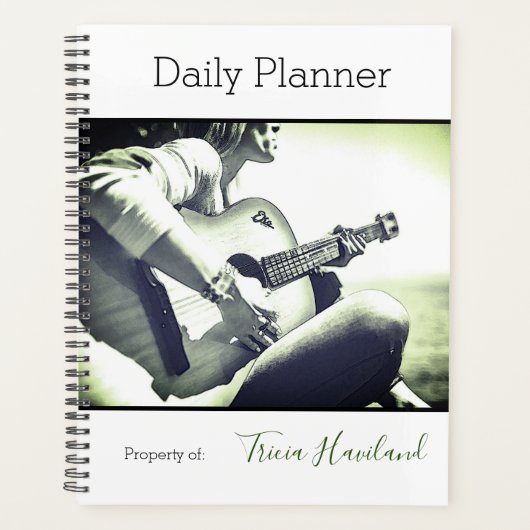 Foto Daily Planner Vrouw Guitar Player HAMbWG (Voorkant)