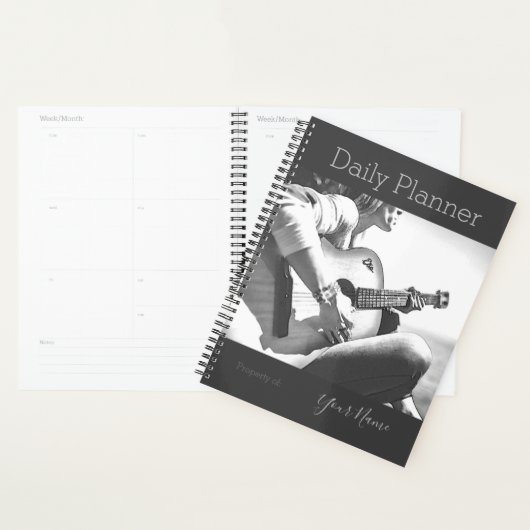 Foto Daily Planner Vrouw Guitar Player HAMbWG (Display)