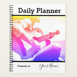 Foto Daily Planner Vrouw Guitar Player HAMbWG