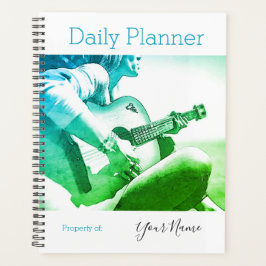 Foto Daily Planner Vrouw Guitar Player HAMbWG
