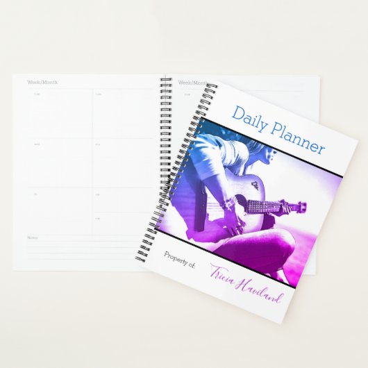 Foto Daily Planner Vrouw Guitar Player HAMbWG (Display)