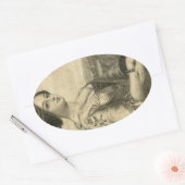  foto Dames Ovale Sticker (Envelop)