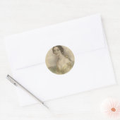  foto Dames Ronde Sticker (Envelop)
