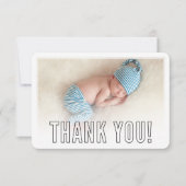 FOTO DANK JE MODERNE VETTE OMKADERING OVERLAY ZWAR BEDANKKAART (Voorkant)