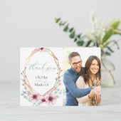 Foto Dank je wel | Bloemen van de lente Bedankkaart (Staand voorkant)